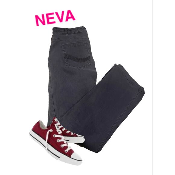 Neva Charcoal Gray Bootcut Jeans Sz. 13 35” Inseam - Picture 3 of 7